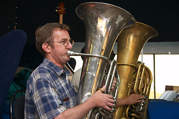 Image showing Tuba player