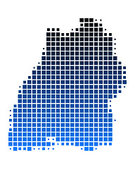 Image showing Map of Baden-Wuerttemberg