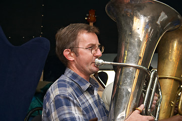 Image showing Tuba player