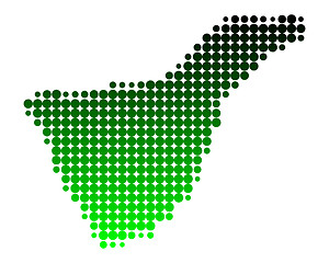 Image showing Map of Tenerife