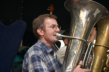 Image showing Tuba player