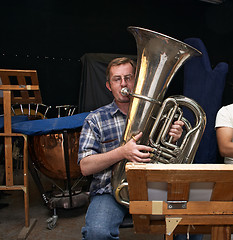 Image showing Tuba player