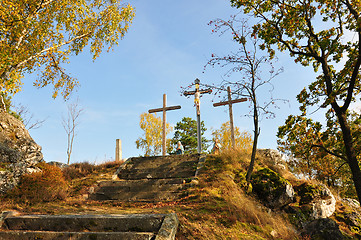 Image showing Calvary in Moosbach, Bavaria, Germany