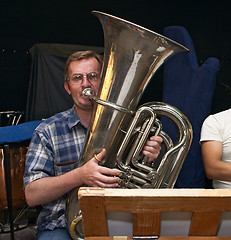 Image showing Tuba player