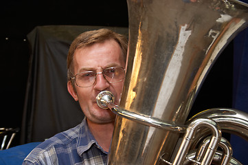 Image showing Tuba player