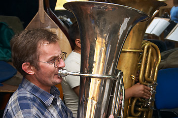 Image showing Tuba player