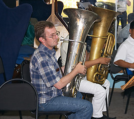 Image showing Tuba player