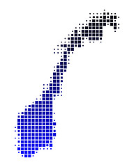 Image showing Map of Norway