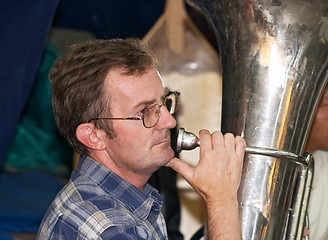 Image showing Tuba player