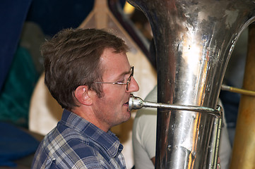 Image showing Tuba player