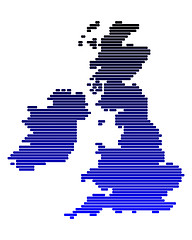 Image showing Map of the British Isles