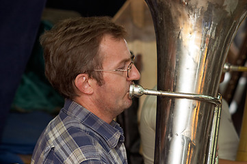 Image showing Tuba player