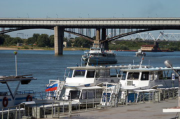 Image showing Ships on the Ob river