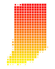 Image showing Map of Indiana