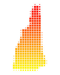 Image showing Map of New Hampshire