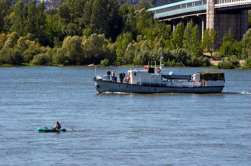 Image showing Ship on the Ob river