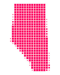 Image showing Map of Alberta