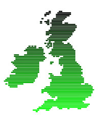 Image showing Map of the British Isles