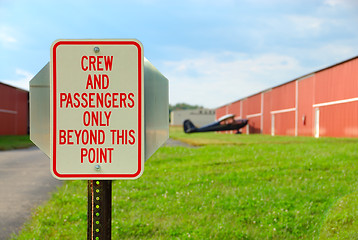 Image showing Crew And Passengers Only Beyond This Point