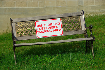 Image showing Designated Smoking Area