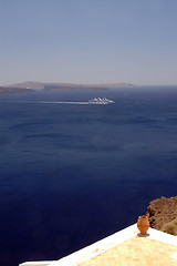 Image showing incredible santorini island view greece