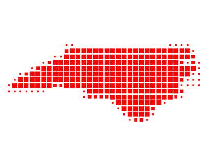 Image showing Map of North Carolina