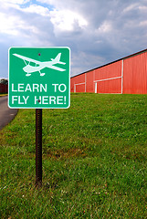 Image showing Learn To Fly Here