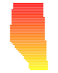 Image showing Map of Alberta