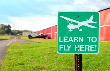 Image showing Learn To Fly Here