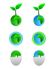 Image showing Green earth symbols