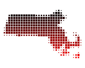 Image showing Map of Massachusetts