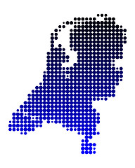 Image showing Map of the Netherlands