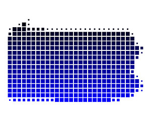 Image showing Map of Pennsylvania