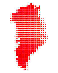 Image showing Map of Greenland