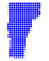 Image showing Map of Vermont