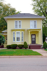 Image showing Yellow Victorian House