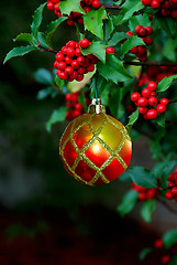 Image showing Holly Berries Christmas Ornament