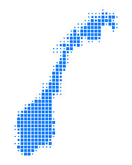 Image showing Map of Norway