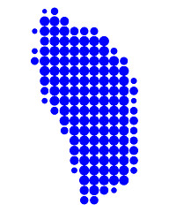 Image showing Map of Dominica
