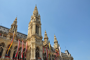 Image showing Town hall (Rathaus) of Vienna