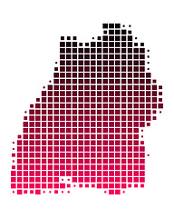 Image showing Map of Baden-Wuerttemberg