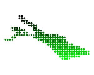 Image showing Map of Lake Constance