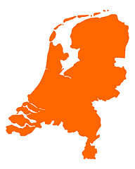 Image showing Map of the Netherlands