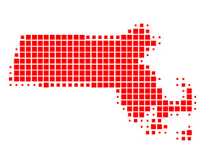 Image showing Map of Massachusetts