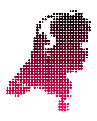 Image showing Map of the Netherlands