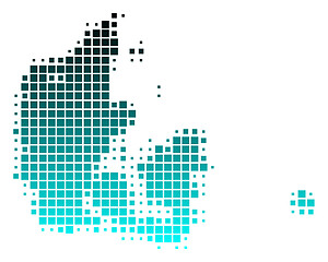 Image showing Map of Denmark