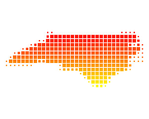 Image showing Map of North Carolina