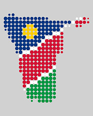 Image showing Map of Namibia