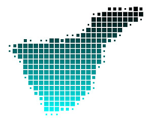 Image showing Map of Tenerife