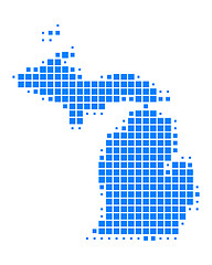 Image showing Map of Michigan